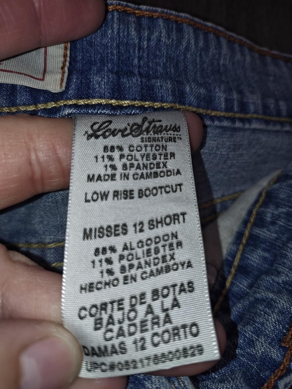 Levi Strauss & Co. signature Women's stretch low rise bootcut blue... - Picture 10 of 13
